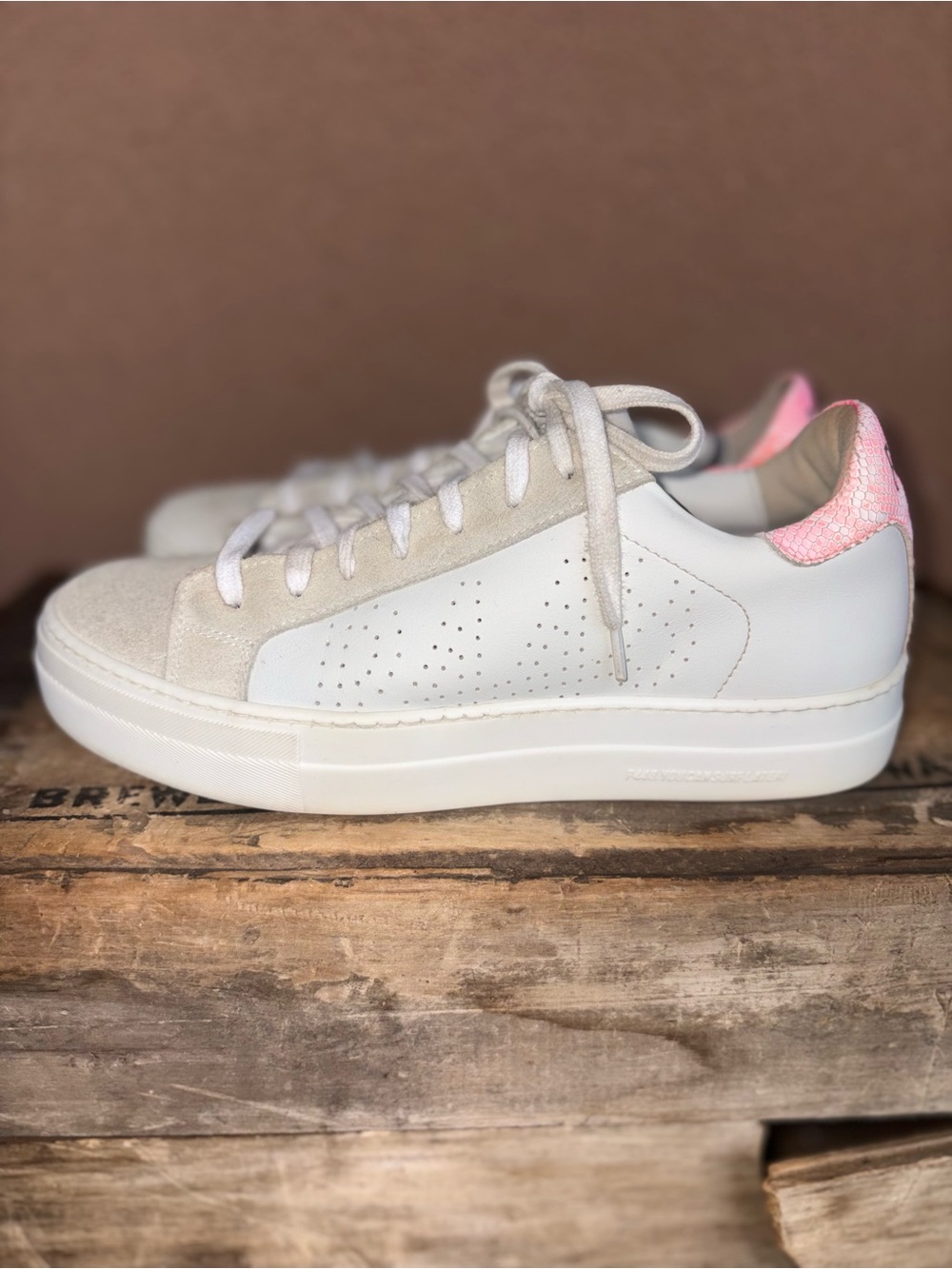 P448 Thea Shabby Platform Sneaker